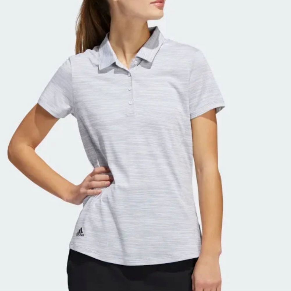 Adidas Spacedye Gray Polo Shirt